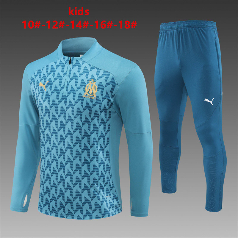 Kids Marseille 24/25 Tracksuit - Blue